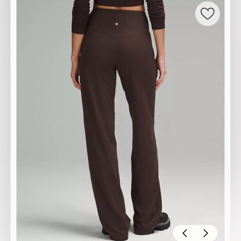 lululemon Align™ High-Rise Ribbed Wide-Leg Pant Tall - Picture 2 of 13